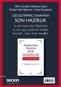 Uzlaştırmacılık Sınavı için En Güncel Deneme Sınavı; Uzlaştırmacı Sınavına Son Hazırlık