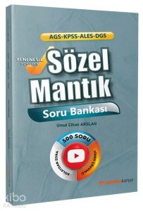 Uzman Kariyer Yayınları KPSS MEB-AGS ALES DGS Sözel Mantık Soru Bankası Çözümlü