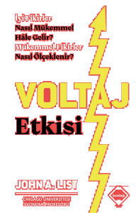 Voltaj Etkisi;İyi Fikirler Nasıl Mükemmel Hale Gelir? Mükemmel Fikirler Nasıl Ölçeklenir?