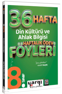 Yargı Ders Arkadaşım 8. Sınıf Din Kültürü ve Ahlak Bilgisi 36 Haftalık Ödev Föyleri