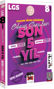 Yargı Ders Arkadaşım 8.Sınıf LGS 2021-2025 Tüm Dersler Fasikül Fasikül Tıpkı Basım Son 5 Yıl Çıkmış Sorular
