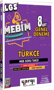 Yargı Ders Arkadaşım 8.Sınıf LGS MEBİM Türkçe 8 Adet Genel Deneme