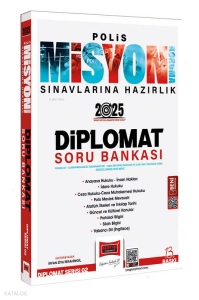 Yargı Yayınevi 2025 Polis Misyon Sınavlarına Hazırlık Diplomat Serisi Diplomat Soru Bankası
