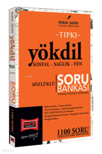 Yargı Yayınevi Tıpkı YÖKDİL Sosyal - Sağlık - Fen Sözlüklü Tamamı Detaylı Çözümlü Soru Bankası