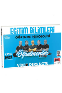Yargı Yayınları 2024 KPSS Eğitim Bilimleri Öğrenme Psikolojisi Öğretmenler Ekibi Video Ders Notları