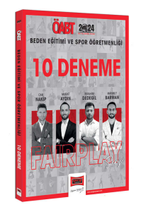 Yargı Yayınları 2024 ÖABT Beden Eğitimi ve Spor Öğretmenliği Fairplay 10 Deneme