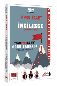 Yargı Yayınları 2024 ÖABT İngilizce Soru Bankası (Tam1750 Soru) High Achievers