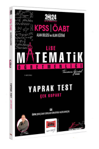 Yargı Yayınları 2024 ÖABT Lise Matematik Öğretmenliği Yaprak Test