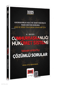 Yargı Yayınları 2025 Cumhurbaşkanlığı Hükümet Sistemi Çözümlü Sorular