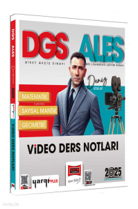 Yargı Yayınları 2025 DGS ALES Matematik Sayısal Mantık Geometri Video Ders Notları