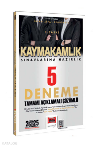 Yargı Yayınları 2025 Kaymakamlık Sınavlarına Hazırlık Tamamı Açıklamalı Çözümlü 5 Deneme Sınavı