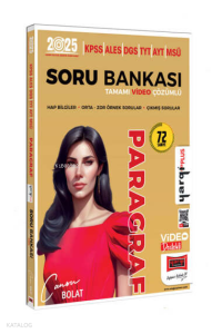 Yargı Yayınları 2025 KPSS ALES DGS TYT AYT MSÜ Tamamı Video Çözümlü Paragraf Soru Bankası