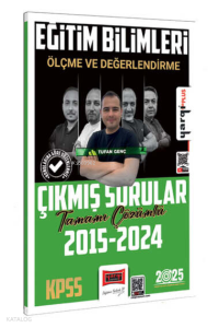Yargı Yayınları 2025 Kpss Eğitim Bilimleri Ölçme ve Değerlendirme ;Tamamı Çözümlü Çıkmış Sorular