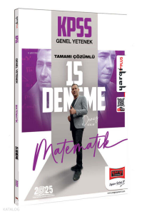 Yargı Yayınları 2025 KPSS Genel Yetenek Tamamı Çözümlü Matematik 15 Deneme
