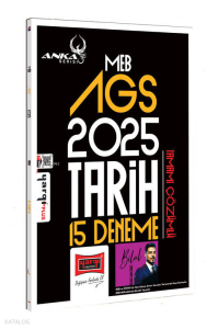 Yargı Yayınları 2025 MEB-AGS Anka Serisi Tarih Tamamı Çözümlü 15 Deneme