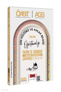 Yargı Yayınları 2025 MEB-AGS ÖABT Din Kültürü ve Ahlak Bilgisi Öğretmenliği Son 5 Sınav Çıkmış Sorular