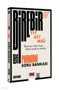Yargı Yayınları 2025 TYT-AYT-MSÜ Kolay-Orta-Zor Paragraf Soru Bankası