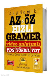 Yargı Yayınları 2025 YDS YÖKDİL YDT Akademik Az & Öz Hızlı Gramer (Video Anlatımlı)