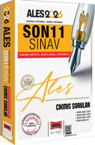 Yargı Yayınları 2026 ALES Sayısal-Sözel Yetenek Son 11 Sınav Çıkmış Sorular (23 Kasım 2025)