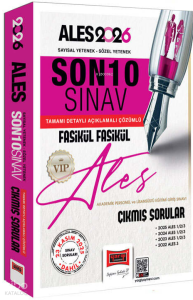 Yargı Yayınları 2026 ALES VIP Son 10 Sınav Fasikül Fasikül Çıkmış Sorular (23 Kasım 2025 Sınavı Dahil)