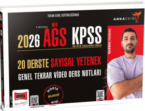 Yargı Yayınları 2026 Anka Ekibi MEB-AGS KPSS 20 Derste Sayısal Yetenek Genel Tekrar Video Ders Notları