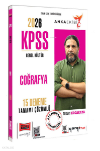 Yargı Yayınları 2026 KPSS Genel Kültür Anka Ekibi Tamamı Çözümlü Coğrafya 15 Deneme