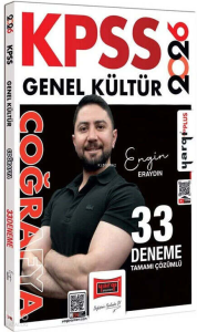 Yargı Yayınları 2026 KPSS Genel Kültür Tamamı Çözümlü Coğrafya 33 Deneme