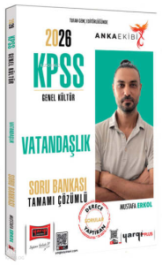 Yargı Yayınları 2026 KPSS Genel Kültür Vatandaşlık Tamamı Çözümlü Soru Bankası