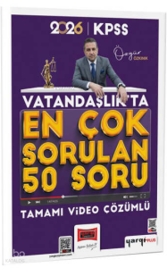 Yargı Yayınları 2026 KPSS Vatandaşlıkta En Çok Sorulan 50 Soru