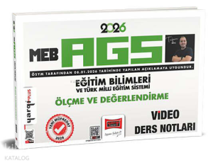 Yargı Yayınları 2026 MEB-AGS Eğitim Bilimleri ve Türk Milli Eğitim Sistemi Ölçme ve Değerlendirme Video Ders Notları