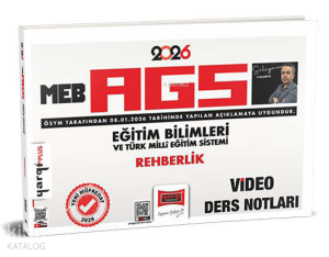 Yargı Yayınları 2026 MEB-AGS Eğitim Bilimleri ve Türk Milli Eğitim Sistemi Rehberlik Video Ders Notları
