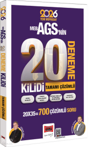 Yargı Yayınları 2026 MEB-AGS Kilidi Tamamı Çözümlü 20 Deneme