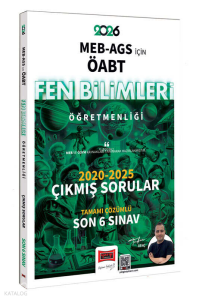Yargı Yayınları 2026 MEB-AGS ÖABT Fen Bilimleri Öğretmenliği 2020-2025 Tamamı Çözümlü Çıkmış 6 Sınav Soruları