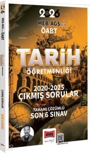 Yargı Yayınları 2026 MEB-AGS ÖABT Tarih Öğretmenliği Tamamı Çözümlü Son 6 Sınav Çıkmış Sorular