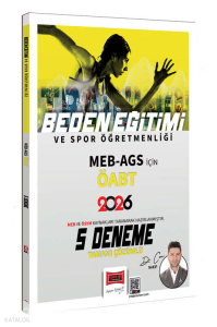 Yargı Yayınları 2026 ÖABT MEB-AGS Beden Eğitimi ve Spor Öğretmenliği Tamamı Çözümlü 5 Deneme