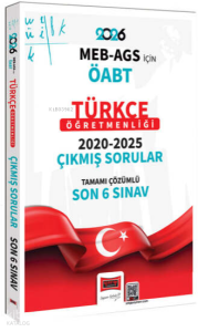 Yargı Yayınları 2026 ÖABT MEB-AGS Türkçe Öğretmenliği Tamamı Çözümlü Son 6 Sınav Çıkmış Sorular
