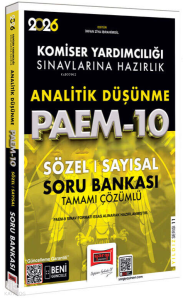 Yargı Yayınları 2026 PAEM Komiser Yardımcılığı Sınavlarına Hazırlık Analitik Düşünme Sözel-Sayısal Soru Bankası