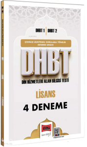 Yargı Yayınları DHBT 1 - DHBT 2 Lisans 4 Deneme Sınavı