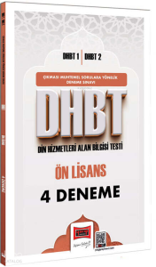 Yargı Yayınları DHBT 1 - DHBT 2 Ön Lisans 4 Deneme Sınavı