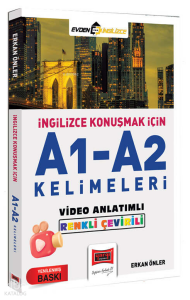 Yargı Yayınları İngilizce Konuşmak İçin A1-A2 Kelimeleri Video Anlatımlı Renkli Çeviri