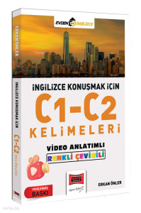 Yargı Yayınları İngilizce Konuşmak İçin C1-C2 Kelimeleri Video Anlatımlı Renkli Çeviri