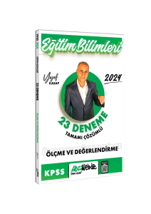 Yayınları 2024 KPSS Eğitim Bilimleri Ölçme ve Değerlendirme Tamamı Çözümlü 23 Deneme