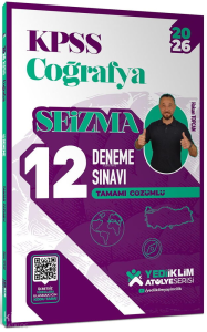 Yediiklim 2026 KPSS Atölye Serisi Coğrafya Seizma Tamamı Çözümlü 12 Deneme Sınavı