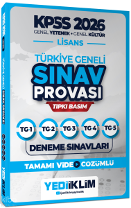 Yediiklim 2026 KPSS Lisans GY-GK Türkiye Geneli Video Çözümlü Denemeler