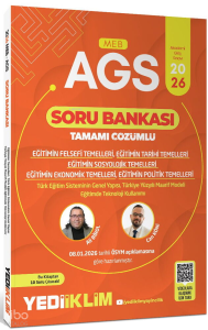 Yediiklim 2026 MEB AGS Eğitimin Temelleri ve Temel Kavramlar Türk Milli Eğitim Sisteminin Tamamı Çözümlü Soru Bankası