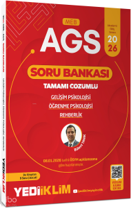 Yediiklim 2026 MEB AGS Gelişim Psikolojisi Öğrenme Psikolojisi ve Rehberlik Tamamı Çözümlü Soru Bankası