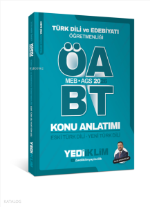Yediiklim 2026 MEB AGS ÖABT Türk Dili ve Edebiyatı Öğretmenliği Eski Türk Dili Yeni Türk Dili Konu Anlatımı