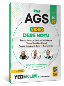 Yediiklim 2026 MEB AGS ÖYT Sınıf Yönetimi TYMM Program Okuryazarlığı Ölçme ve Değerlendirme Video Anlatımlı Ders Notu