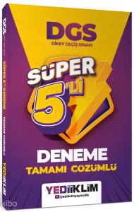 Yediiklim 2027 DGS Tamamı Çözümlü Süper 5'li Deneme