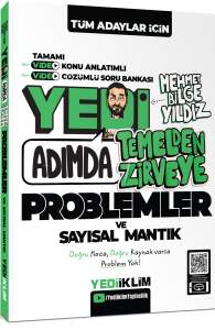 Yediiklim Tüm Adaylar için Yedi Adımda Temelden Zirveye Problemler ve Sayısal Mantık Video Konu Anlatımlı Video Çözümlü Soru Bankası